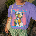 ChaoticClub Margaritas Made Me Do It Leopard Spa Summer Neon T-Shirt