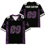 ChaoticClub Personalized Blink Leopard Stars Mesh Jersey