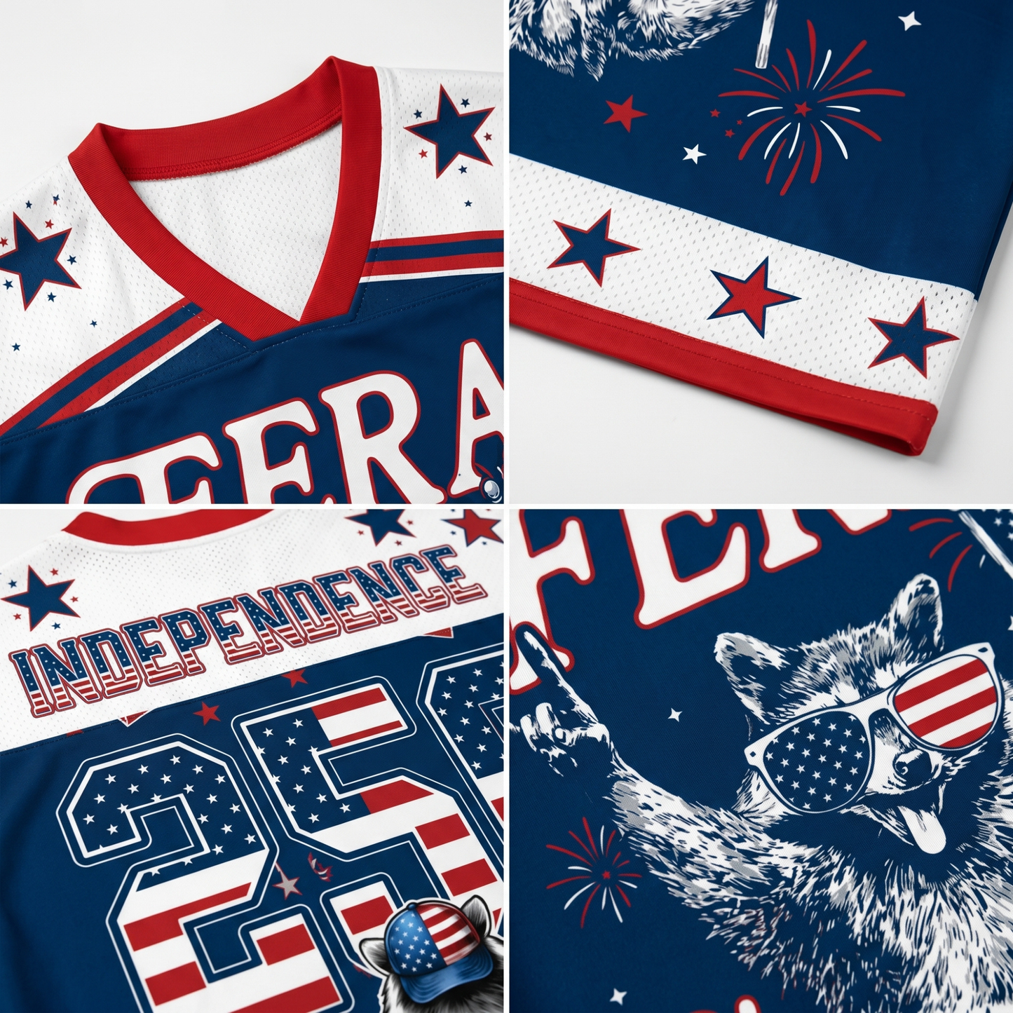 ChaoticClub Feral & Free Independence Mesh Jersey