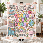 Chaotic Club Personalized Teacher Fleece Blanket