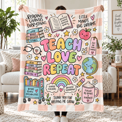 Chaotic Club Personalized Teacher Fleece Blanket