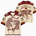ChaoticClub Retro Leopard Fighting Wildlife Mesh Jersey