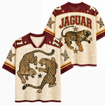ChaoticClub Retro Leopard Fighting Wildlife Mesh Jersey