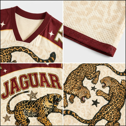 ChaoticClub Retro Leopard Fighting Wildlife Mesh Jersey