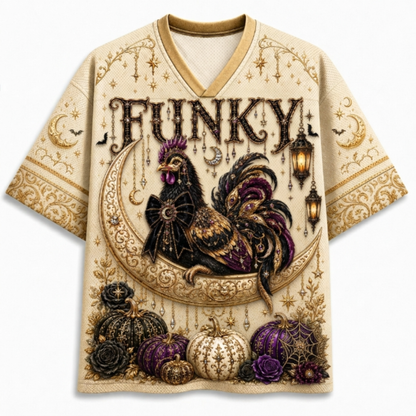 Chaotic Club Halloween Funny Animal Quotes Gothic Mesh Jersey