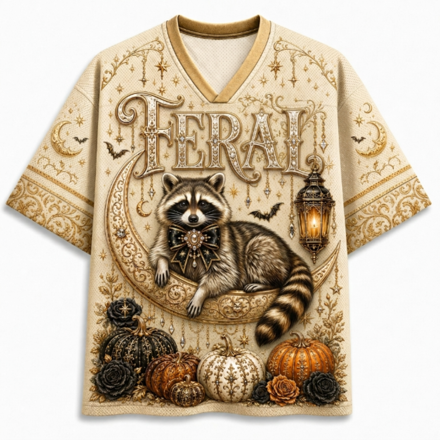 Chaotic Club Halloween Funny Animal Quotes Gothic Mesh Jersey