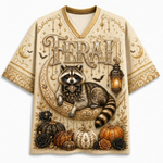 Chaotic Club Halloween Funny Animal Quotes Gothic Mesh Jersey