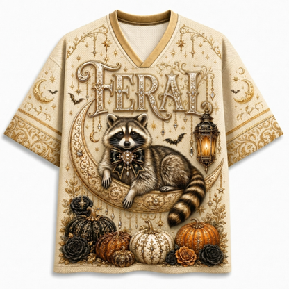 Chaotic Club Halloween Funny Animal Quotes Gothic Mesh Jersey