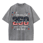 ChaoticClub 250th Anniversary USA Washed T-Shirt