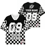 ChaoticClub Personalized Checkered Stars Mesh Jersey