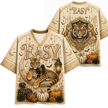 Chaotic Club Halloween Funny Animal Quotes Gothic Mesh Jersey