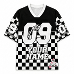 ChaoticClub Personalized Checkered Stars Mesh Jersey