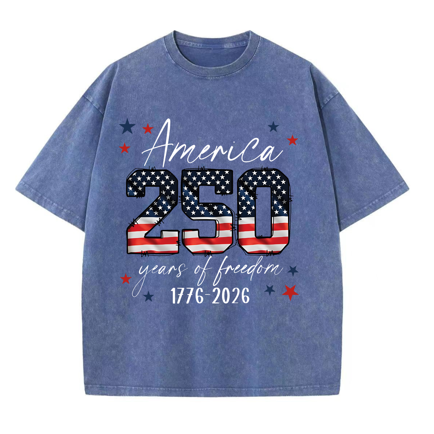 ChaoticClub 250th Anniversary USA Washed T-Shirt