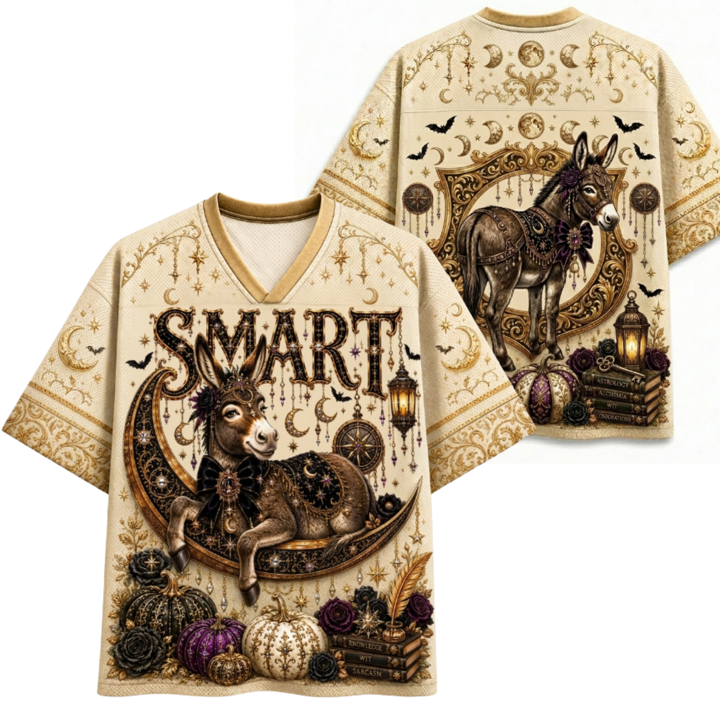 Chaotic Club Halloween Funny Animal Quotes Gothic Mesh Jersey