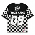 ChaoticClub Personalized Checkered Stars Mesh Jersey