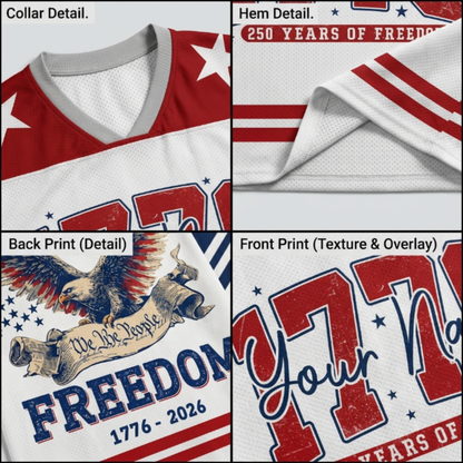 ChaoticClub Personalized 250 Years America of Freedom Mesh Jersey