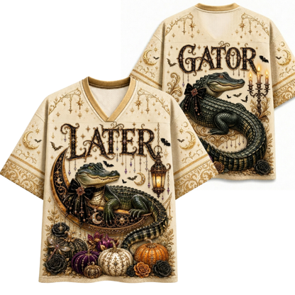 Chaotic Club Halloween Funny Animal Quotes Gothic Mesh Jersey