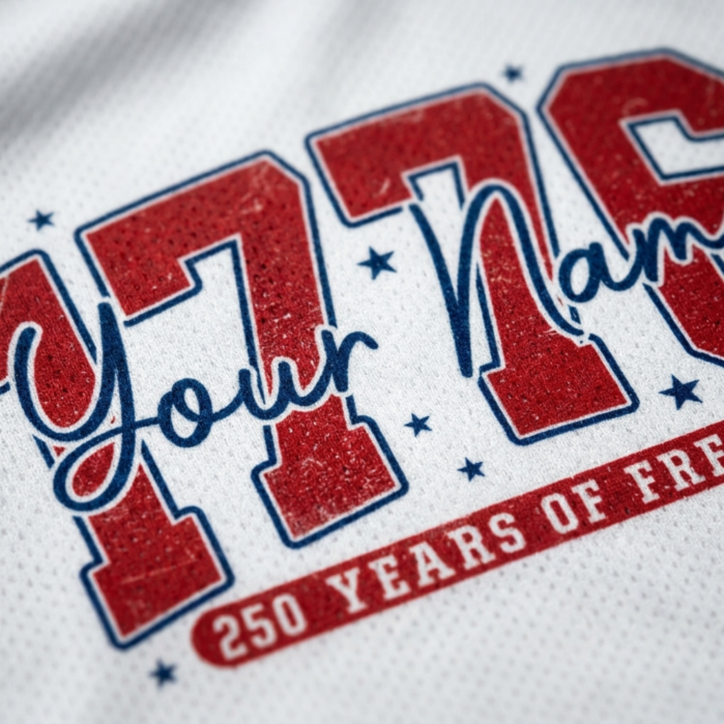 ChaoticClub Personalized 250 Years America of Freedom Mesh Jersey