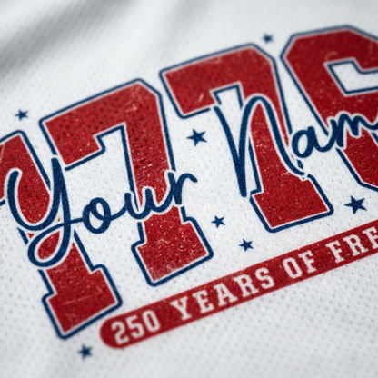 ChaoticClub Personalized 250 Years America of Freedom Mesh Jersey