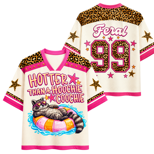 ChaoticClub Hotter Than a Hoochie Coochie Raccoon Mesh Jersey