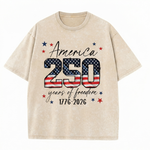 ChaoticClub 250th Anniversary USA Washed T-Shirt