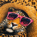 ChaoticClub Preppy Summer Coquette Leopard Mesh Jersey