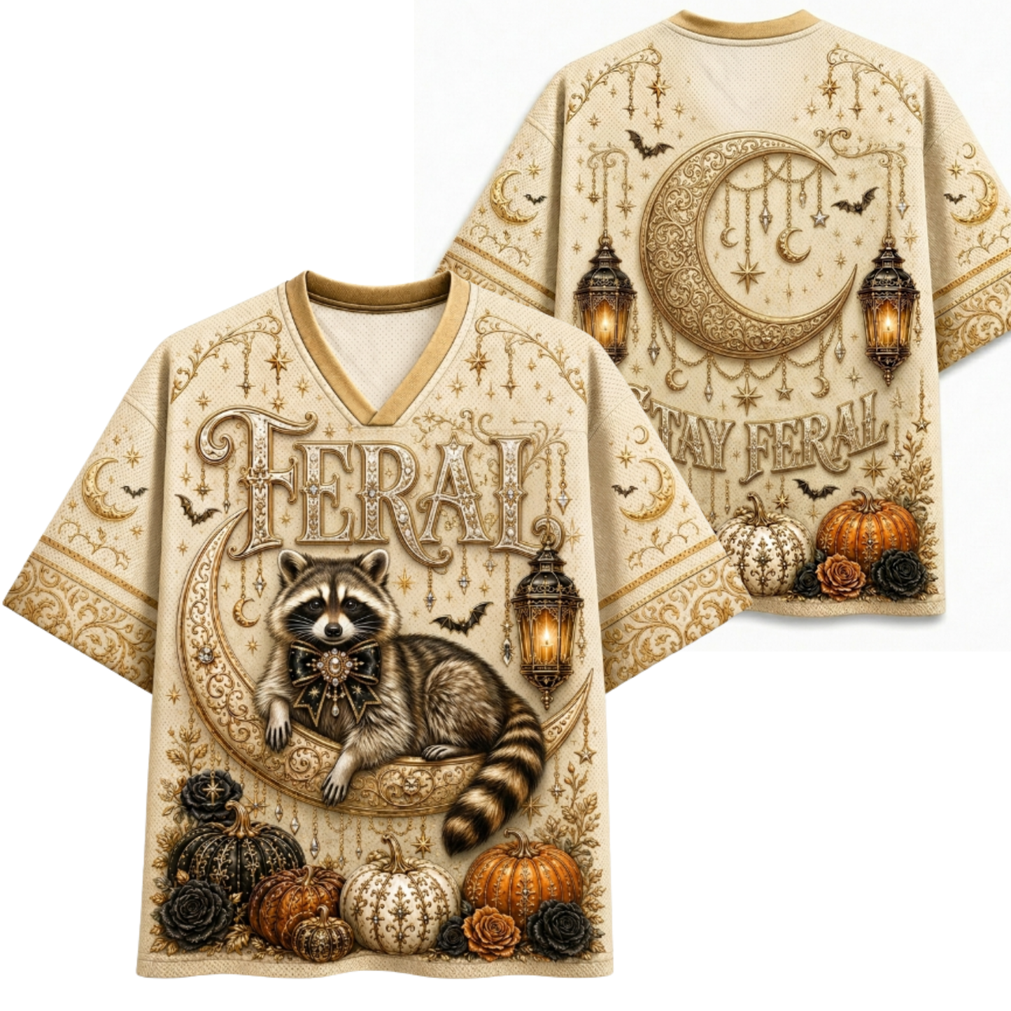 Chaotic Club Halloween Funny Animal Quotes Gothic Mesh Jersey