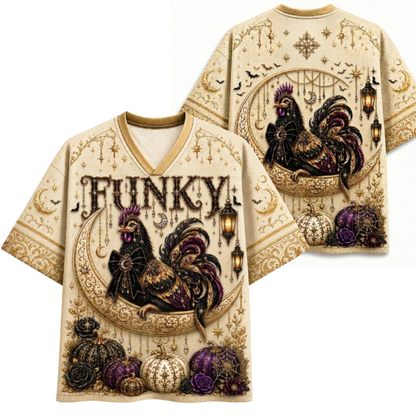 Chaotic Club Halloween Funny Animal Quotes Gothic Mesh Jersey