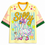 ChaoticClub Striped Silly Goose Bubblegum Mesh Jersey