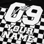 ChaoticClub Personalized Checkered Stars Mesh Jersey