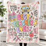 Chaotic Club Personalized Teacher Fleece Blanket