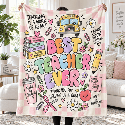 Chaotic Club Personalized Teacher Fleece Blanket