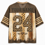 ChaoticClub Coquette Leopard Teacher Mesh Jersey
