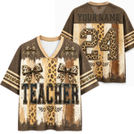 ChaoticClub Coquette Leopard Teacher Mesh Jersey