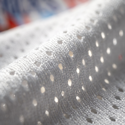 ChaoticClub Preppy Brushstroke 4th Of July Weiner Bubble Mesh Jersey