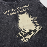 ChaoticClub Off To Commit Tomfoolery Raccoon Scooter Wash Tanktop