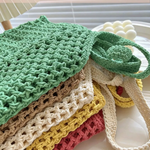 Personalized Embroidered Crochet Tote Bag