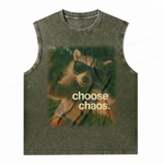 ChaoticClub Choose Chao Raccoon Wash Tanktop