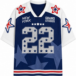 ChaoticcClub New York City Personalized Mesh Jersey - Back View Design