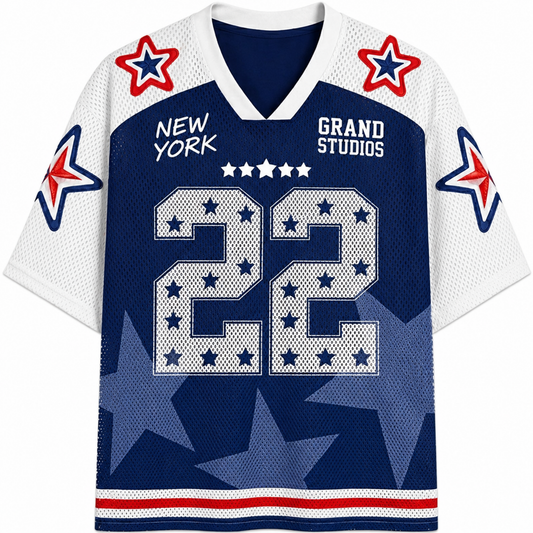 ChaoticcClub New York City Personalized Mesh Jersey - Back View Design
