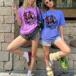 ChaoticClub Everything Is Fine Skull Neon Summer T-shirt