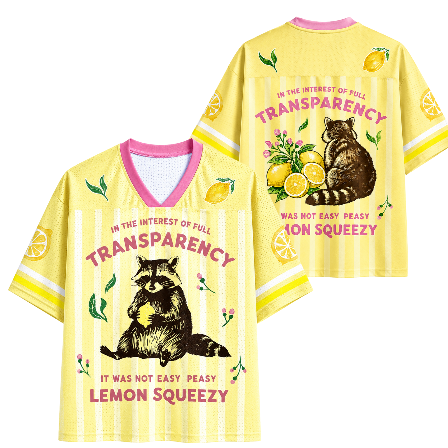 ChaoticClub Transparency Easy Peasy Lemon Squeezy Mesh Jersey