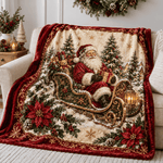 Chaotic Club Vintage Snowman Family Fleece Blanket