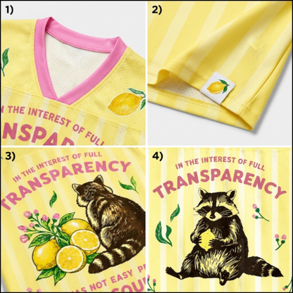 ChaoticClub Transparency Easy Peasy Lemon Squeezy Mesh Jersey
