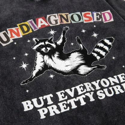 ChaoticClub Undiagnosed Racconn Washed T-Shirt