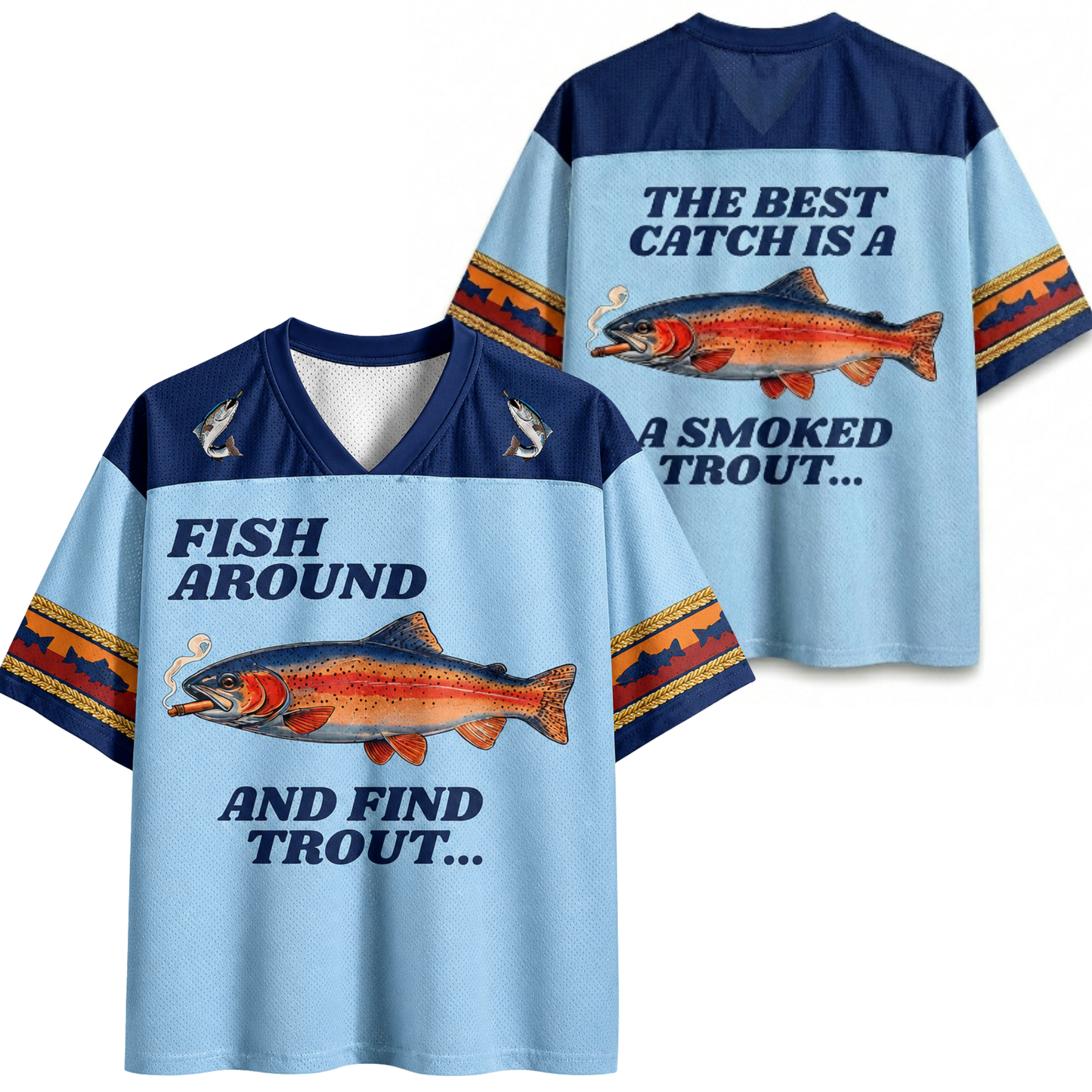 ChaoticClub Fish Around Trout Summer Mesh Jersey