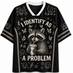 ChaoticClub I Identify As A Problem Raccoon Mesh Jersey