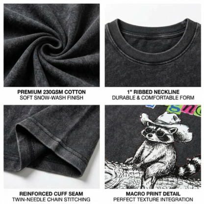 ChaoticClub Undiagnosed Raccoon Washed T-Shirt