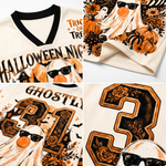 ChaoticClub Ghost Blowing Bubble Gum Brushstroke Halloween Mesh Jersey