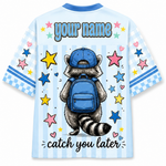 ChaoticClub Bruh We Back To School Raccoon Mesh Jersey